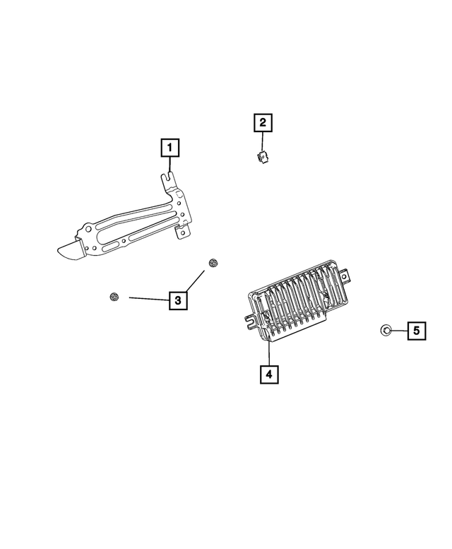 68488795AB - Electrical: Module Bracket for Mopar Image image