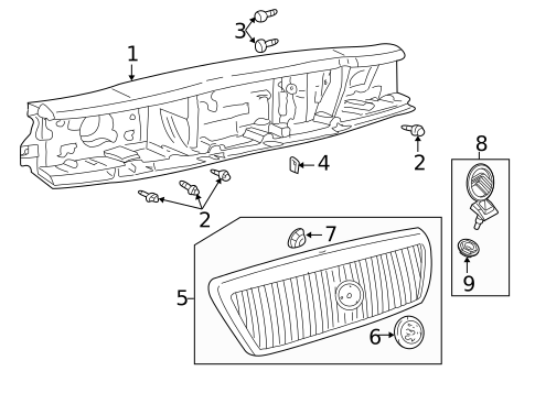 Front Panel for 2003 Mercury Marauder #0