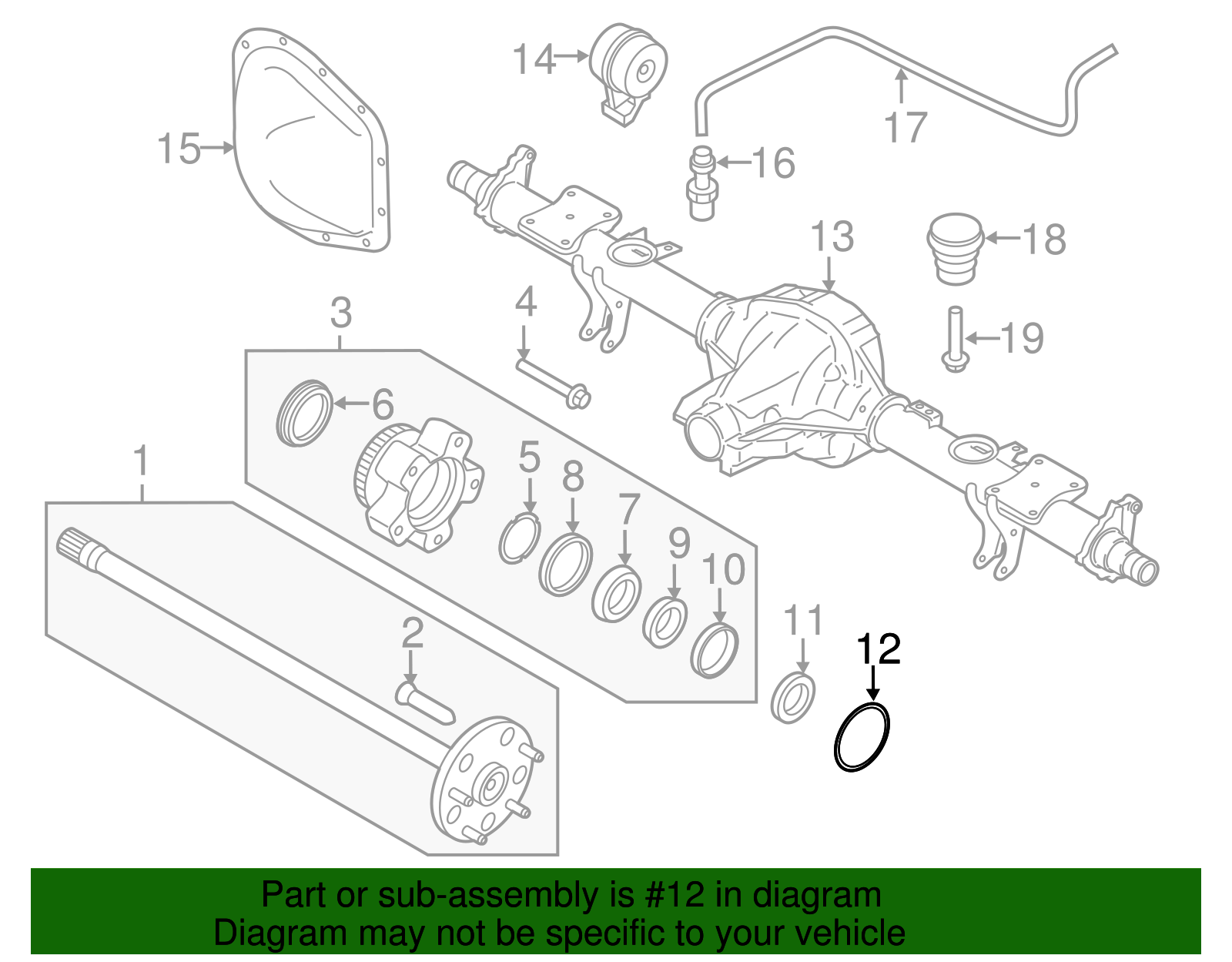 BK3Z-4A332-C - Outer Seal - 2015-2024 Ford | Eastgate Ford Parts