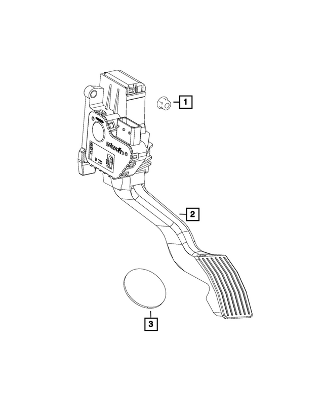 68576468AA - Fuel and Accelerator Pedal: Accelerator Pedal for Mopar Image