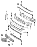 5212120110 - Body: License Bracket for Toyota: Celica, Tercel Image