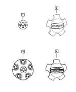 68171981AA - Wheels: Wheel Center Cap for Mopar Image