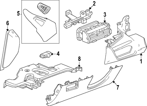 Instrument Panel Components for 2024 Acura ZDX #2