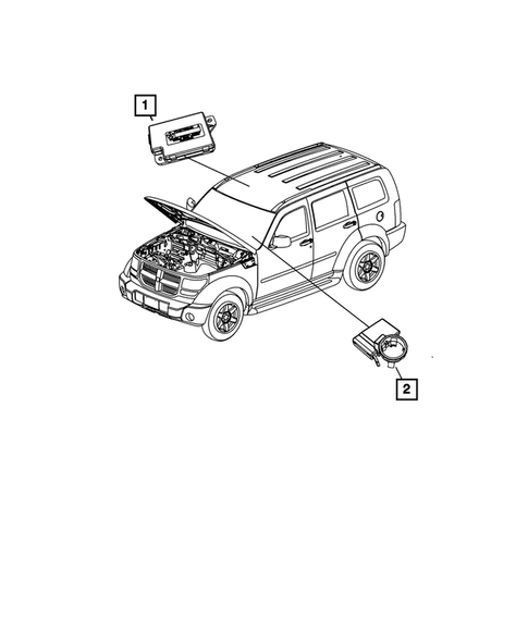Keys, Modules and Engine Controllers for 2010 Dodge Nitro #3