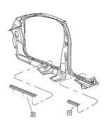 TN31XDVAB - Interior Trim: Scuff Plate, Left, Front for Mopar Image