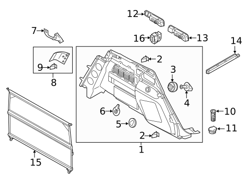 Interior Trim - Rear Body for 2023 Audi Q5 PHEV #0