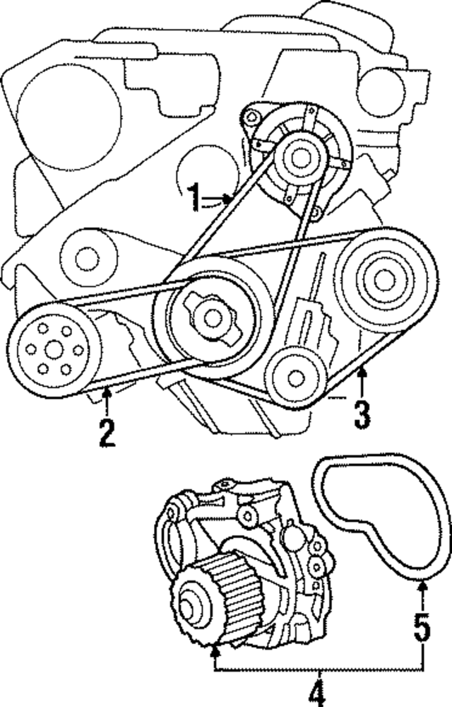 38920P1R004 - : Accessory Drive Belt for Acura Image