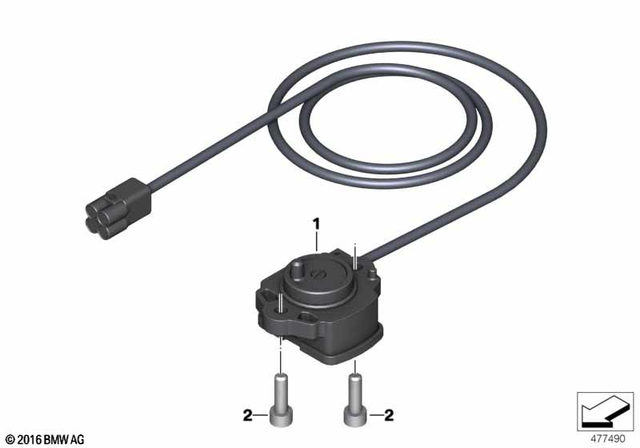 23308560813 - Manual Transmission: Potentiometer with Wire -  for BMW-Motorrad Image