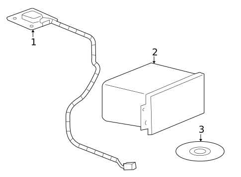 Navigation System Components for 2005 Saab 9-7x #0
