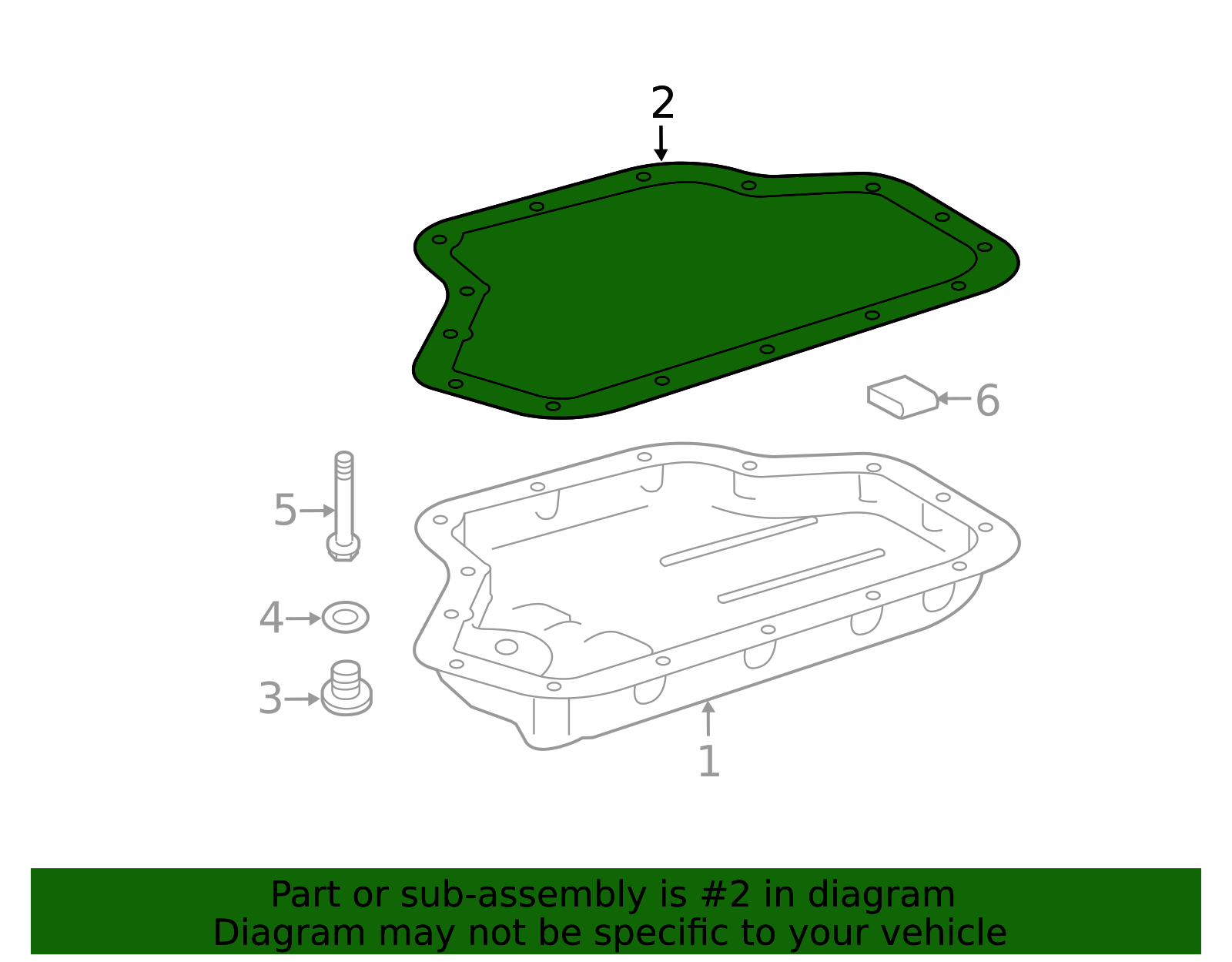2012-2015 Scion iQ Pan Gasket 35168-74010 | Toyota Parts Express