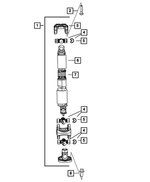 52123202AE - Front Axle; American Axle 235 MM Single Rear Wheel; Differential and Drive Line: Drive Shaft for Dodge: Ram 3500 Image