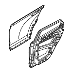 77004D3000 - : Door Shell for Hyundai: Tucson Image