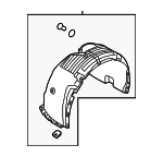 86812E6510 - : Fender Liner for Hyundai: Sonata Image