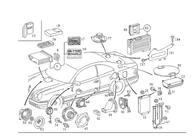 2088202389 - Electrical System: Control Panel for Mercedes-Benz Image image