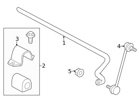 Stabilizer Bar & Components for 2000 Saturn LS #0