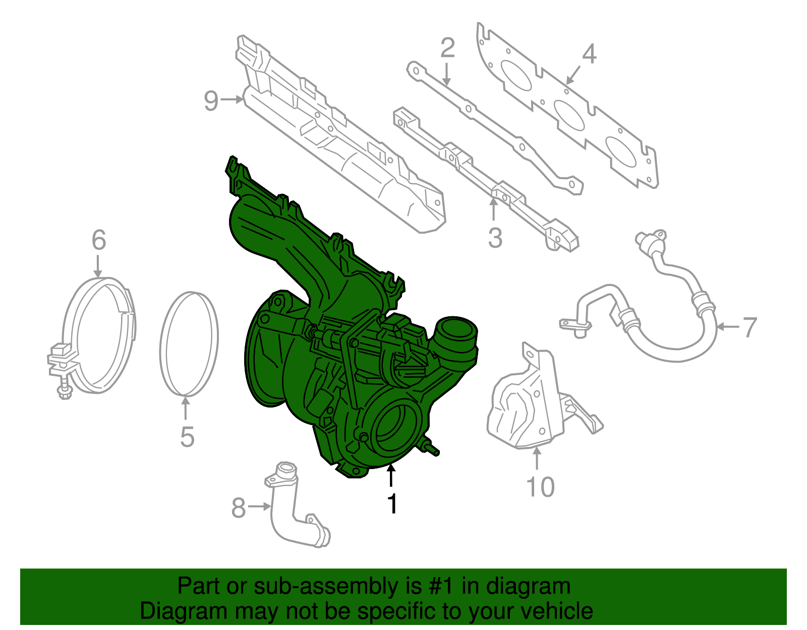 20142020 BMW i8 20142020 BMW i8 Turbocharger 11655A14818 BMW