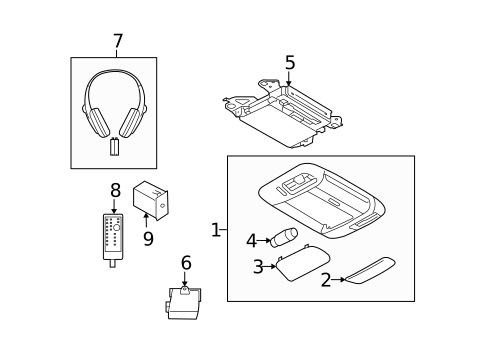 Entertainment System Components for 2012 Subaru Tribeca #0