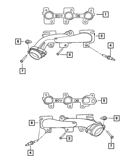Manifolds for 2007 Dodge Ram 1500 #0