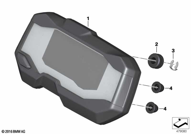 46631233200 - Instruments: Rubber Grommet -  for BMW-Motorrad Image