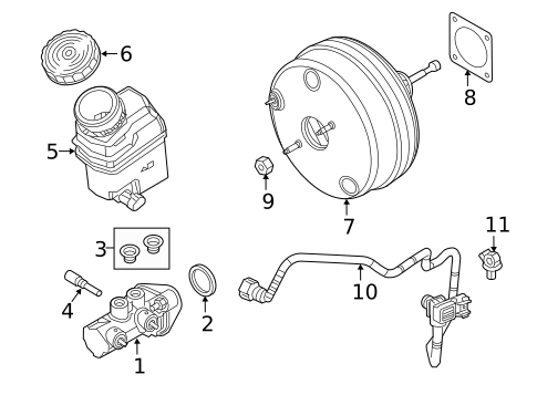 Master Cylinder - Components On Dash Panel for 2019 Ram ProMaster City #0