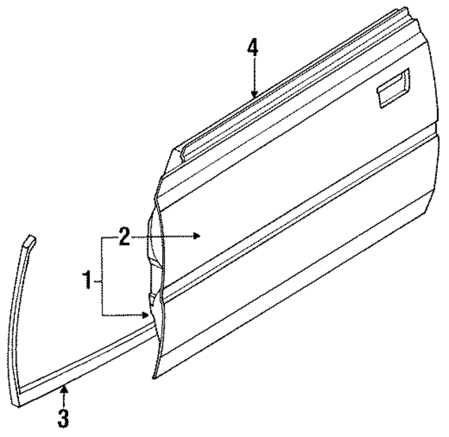 8083035F01 - : Weatherstrip for Nissan Image