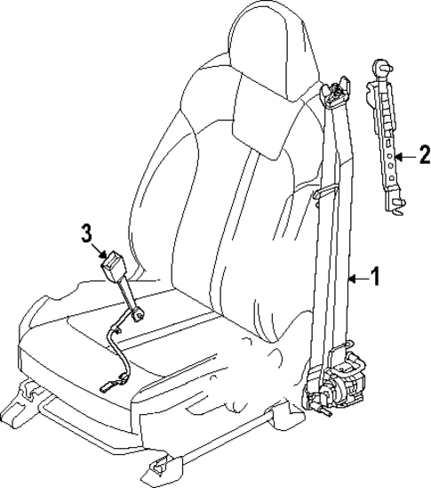 Second Row Seat Belts for 2025 Kia Sorento #0