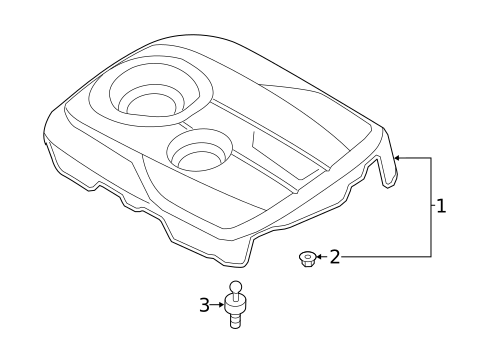 Engine Appearance Cover for 2018 Kia Optima #0