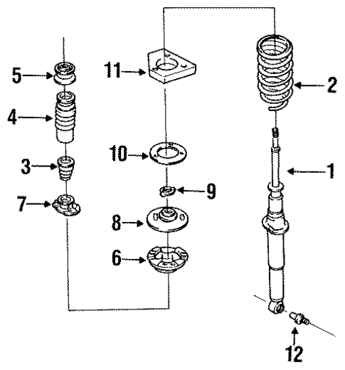 Shocks & Suspension Components for 1993 Mazda 929 #0