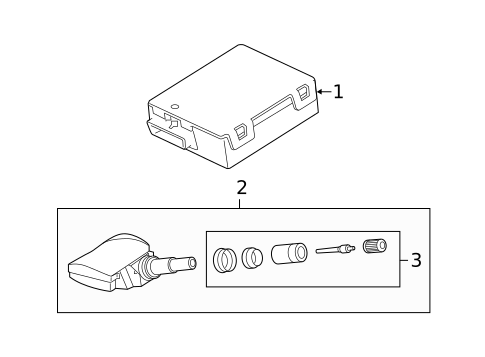 Tire Pressure Monitor Components for 2017 Jaguar F-Pace #0