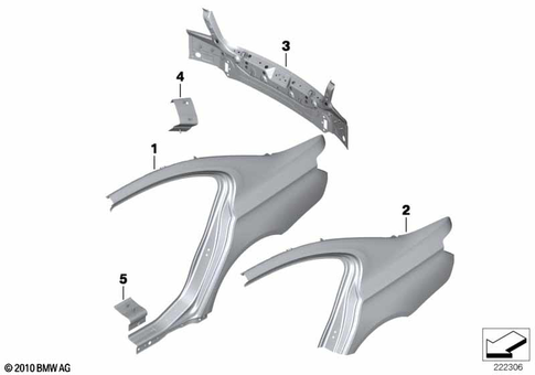 Body-Rear Body for 2014 BMW Hybrid 5 #2