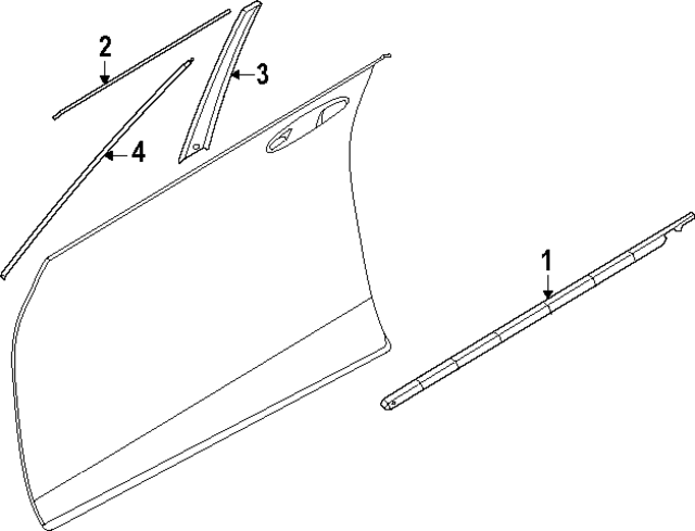 808217JA0A - : Belt Molding for Nissan: Armada Image
