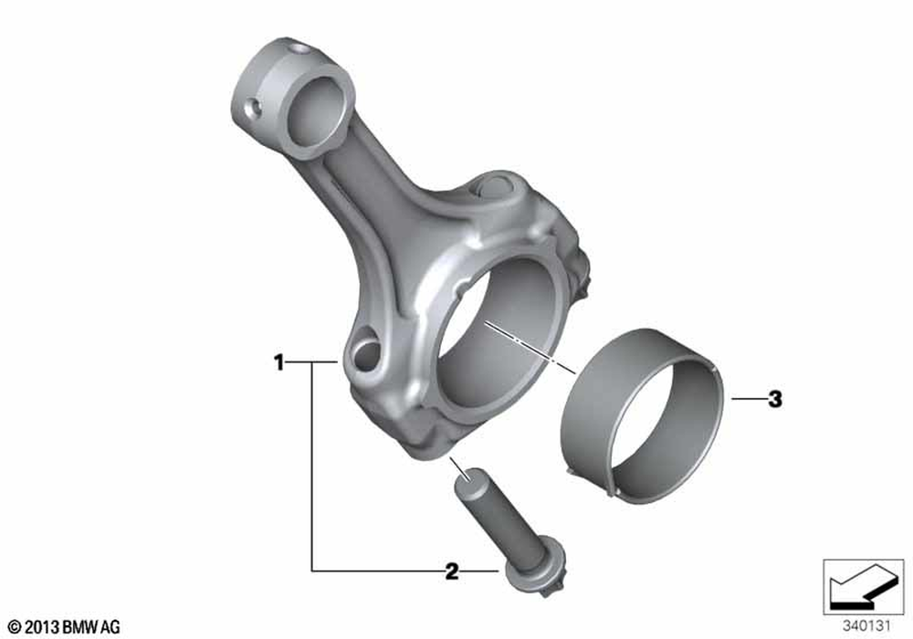 11248551566 - Bearing Shell, Red 2009-2025 BMW-Motorrad