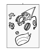 4H1857410NGRU - : Mirror Base for Audi: A8 Quattro, S8 Image