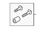 4H0898011 - Body: Door Mirror Hardware Kit for Audi Image
