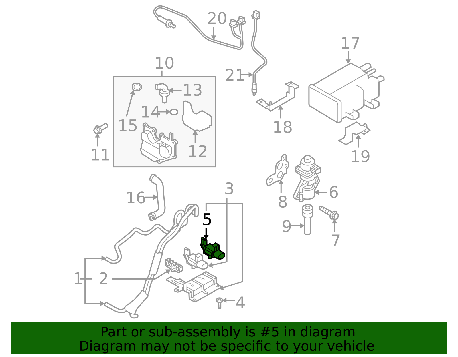 L518-18-741 - Vapor Canister Purge Solenoid - 2009-2015 Mazda