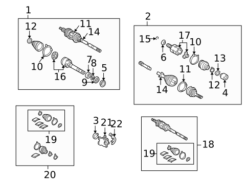 Drive Axles for 2003 Lexus ES300 #0