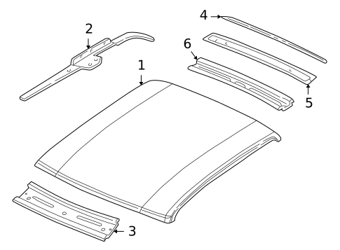 Roof & Components for 2003 Dodge Dakota #1
