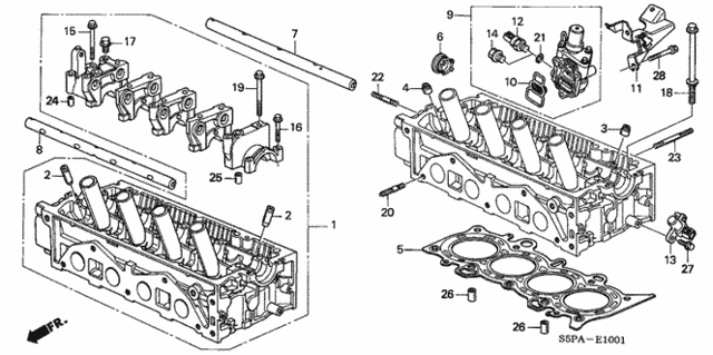 Cylinder Head (SOHC VTEC) for 2005 Honda Civic #0