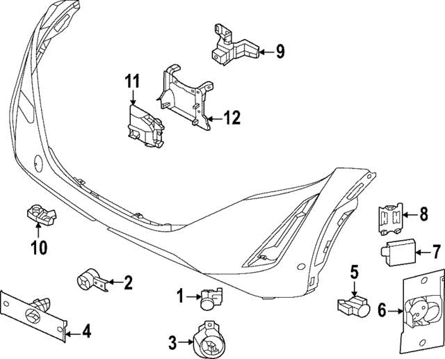 285335MR0A - : Auto Park Sensor Retainer for Nissan: ARIYA Image