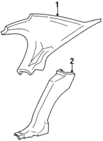 10279190 - Body: Quarter Trim Panel for Chevrolet: Lumina Image