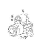 R5033141AB - : Engine Starter, Remanufactured for Mopar Image
