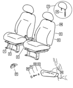 5104708AA - Interior Trim: Seat Cushion Frame for Mopar Image
