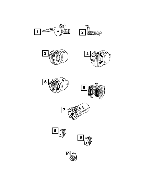 « 5189366AB – Electrical : Frein De Stationnement Contacteur pour Mopar Image »