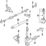 5443500953 - : Steering Tie Rod End for Isuzu Image