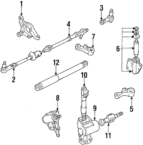 Steering Gear & Linkage for 1987 Isuzu Pickup #1
