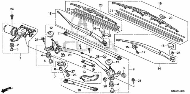 Front Windshield Wiper for 2011 Acura MDX #0