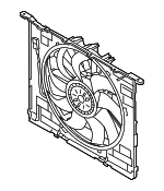 17425A18807 - Cooling System: Fan Assembly for BMW: 530i, 530i xDrive Image