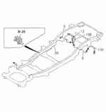 8971028411 - Chassis: HOSE  FLEX,RR BRK for Acura: SLX Image