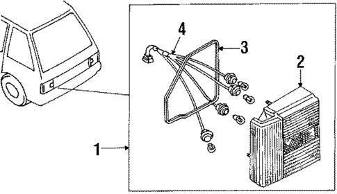 Combination Lamps for 1989 Nissan Stanza #0