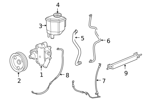 Pump & Hoses for 2010 Chrysler 300 #0